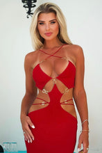 Jessica Bara Cloud Sleeveless Cut Out Maxi Dress