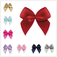 30pcs 25mm±3mm Small Size Satin Ribbon Bow Flower Craft  DIY Handwork Gift Accessories Wedding Party Decoration