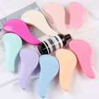 Magic Anti-static Hair Brush Handle Tangle Detangling Comb Shower Electroplate Massage Comb Salon Hair Styling Tool
