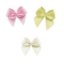 30pcs 25mm±3mm Small Size Satin Ribbon Bow Flower Craft  DIY Handwork Gift Accessories Wedding Party Decoration