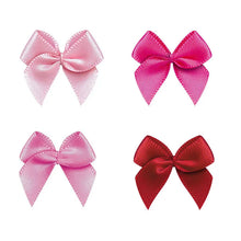 30pcs 25mm±3mm Small Size Satin Ribbon Bow Flower Craft  DIY Handwork Gift Accessories Wedding Party Decoration