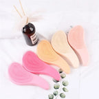 Magic Anti-static Hair Brush Handle Tangle Detangling Comb Shower Electroplate Massage Comb Salon Hair Styling Tool