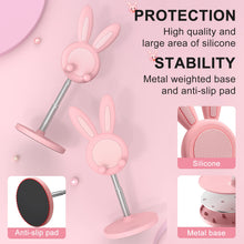 Oatsbasf Cute Cell Phone Stand for Desk, Angle Height Adjustable Bunny Phone Holder Stand, for  All Mobile Phones, Tablets
