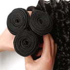38 40 Inches Deep Wave Natural Color Bundles Brazilian Hair Extension Remy Hair Bundles One Weave Unprocessed 1/ 3/4 Pieces
