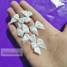 30pcs 25mm±3mm Small Size Satin Ribbon Bow Flower Craft  DIY Handwork Gift Accessories Wedding Party Decoration