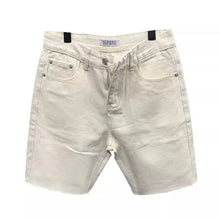 Luxury 2025 Summer New Men's Wenzhou Slim-fitting Small Feet Embroidered Simple White Elastic Five-point Denim Shorts Jean Homme