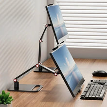 Tablet Stand Adjustable Folding Monitor Desk Holder Ergonomic Rotatable For 12-17 inch Tablet VESA Screen External Bracket