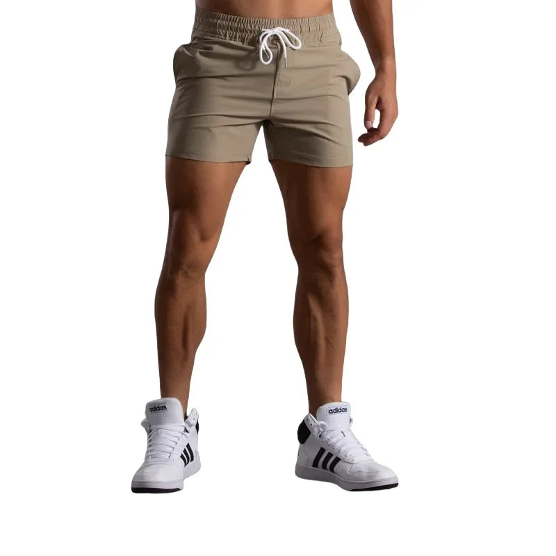Summer Men Gym Shorts Elastic Casual Basketball Shorts Quick Dry Sport Running Shorts Training Fitness Beach Shorts Man Clothing