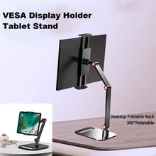 Tablet Stand Adjustable Folding Monitor Desk Holder Ergonomic Rotatable For 12-17 inch Tablet VESA Screen External Bracket