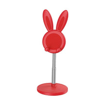 Oatsbasf Cute Cell Phone Stand for Desk, Angle Height Adjustable Bunny Phone Holder Stand, for  All Mobile Phones, Tablets