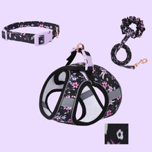 Small Dog Harness Leash Set Cute Traction Bracelet Medium Cat Collar Suit Soft Puppy Vest Harness Adjustable Pet Accessories