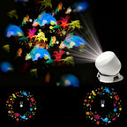 360° Rotating Starry Ocean Projection Night Light Dynamic Projector Decorative Lamp Ocean-Themed Projection Light Festival Gift