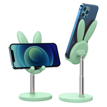 Oatsbasf Cute Cell Phone Stand for Desk, Angle Height Adjustable Bunny Phone Holder Stand, for  All Mobile Phones, Tablets