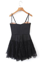 Jessica Bara Aviva Lace Slip Mini Dress