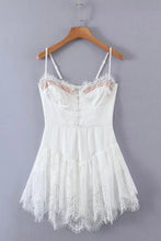 Jessica Bara Aviva Lace Slip Mini Dress